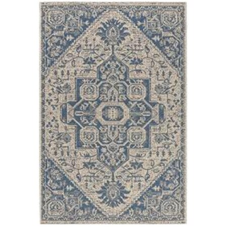 Safavieh 8 ft. 6 in. x 12 ft. Beach House Southwestern Rectangle Indoor & Outdoor Area Rugs Blue & Creme BHS138M-9